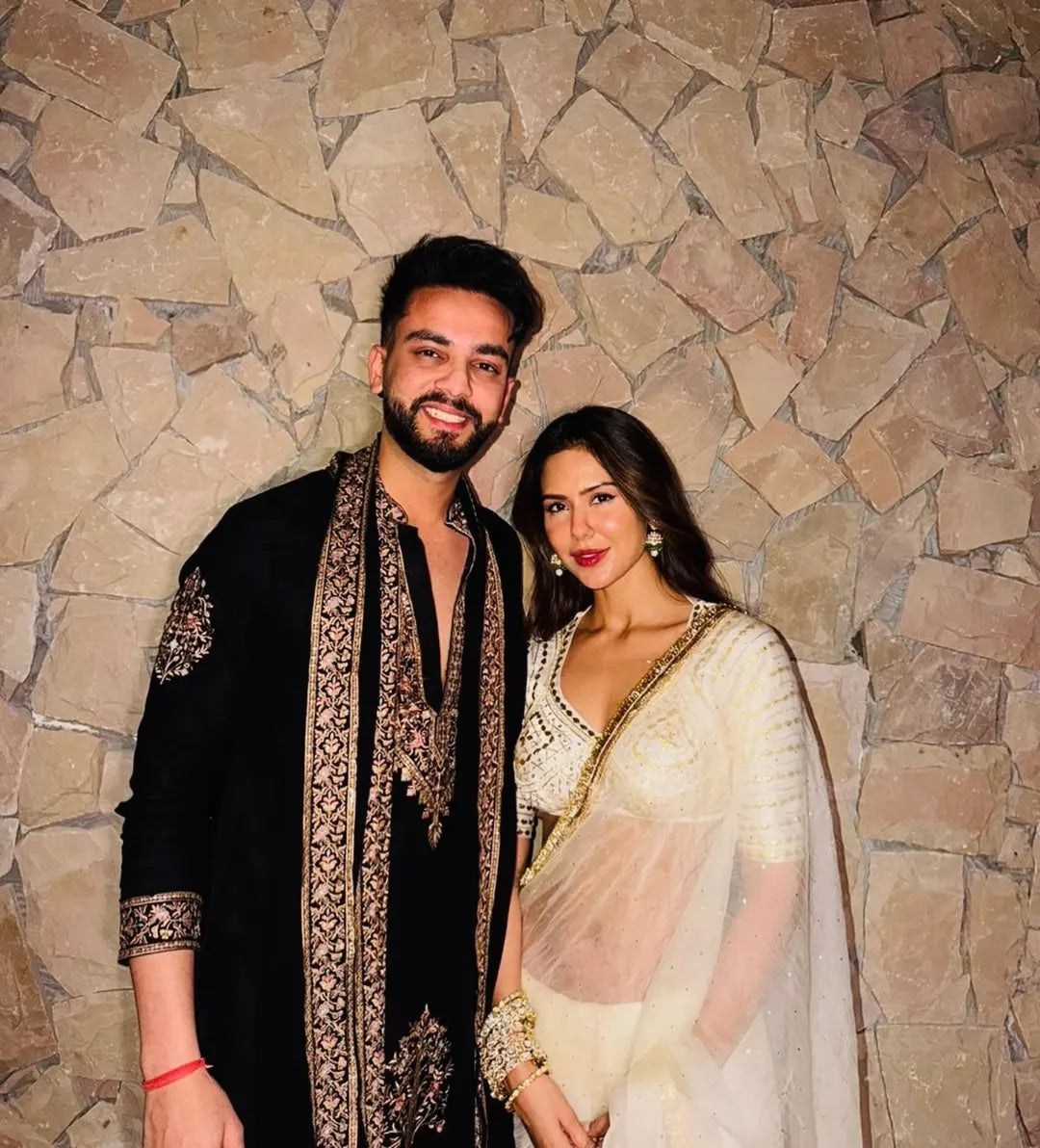 Elvish Yadav Adition Black kurta Dupata set With Embroidery