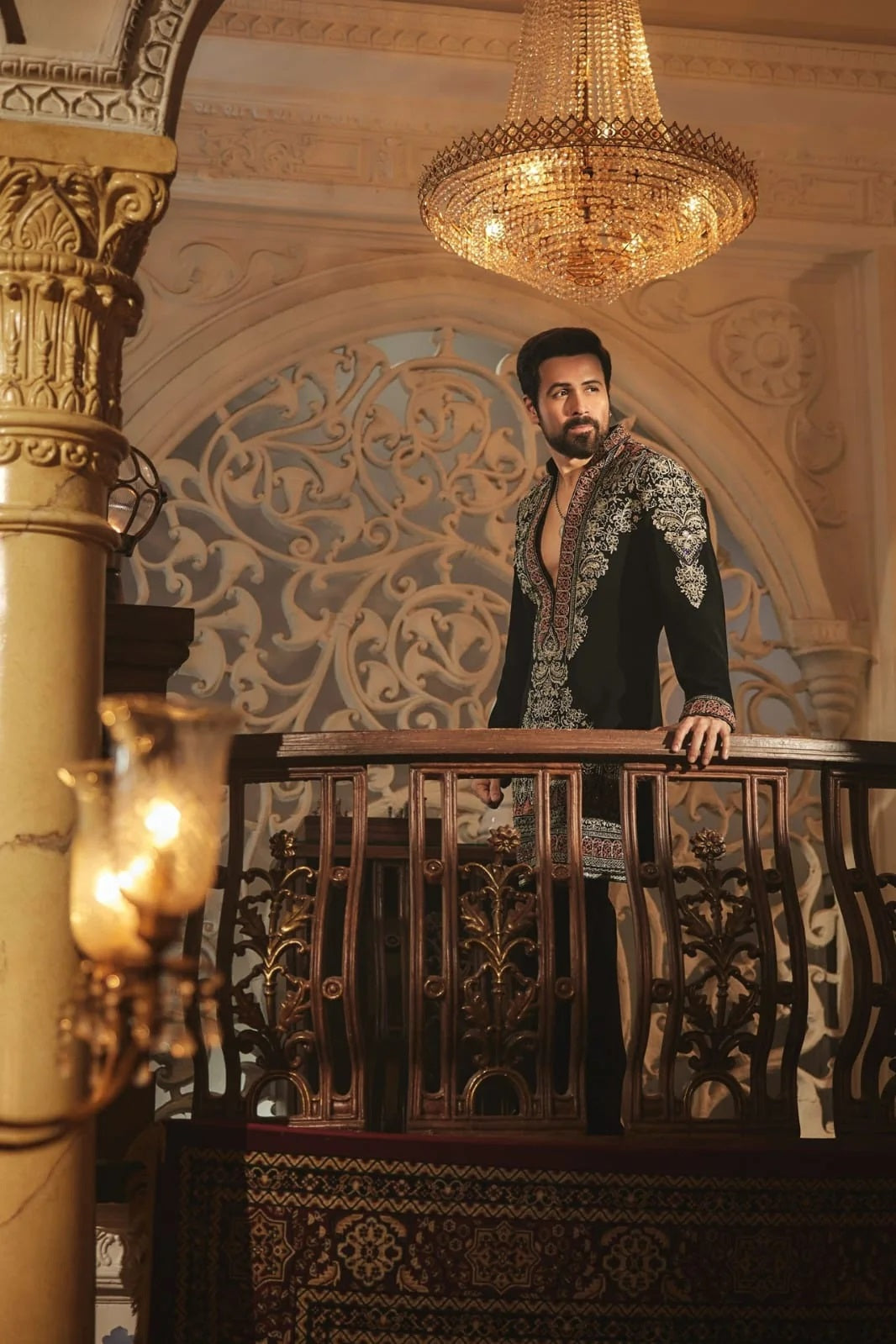 Black Heavy Embroidery  Kurta Set { Emraan Hasmi Inspire}